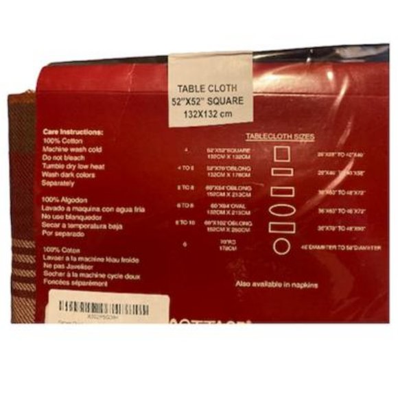 cottage classic linens fall...decorating (52x52 square) - Picture 5 of 7